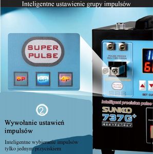 Techrebal PROF. ZGRZEWARKA IMPULOSOWA PUNKTOWA SUNKKO 737G+ 13