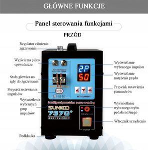 Techrebal PROF. ZGRZEWARKA IMPULOSOWA PUNKTOWA SUNKKO 737G+ 5