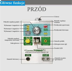 Techrebal ZESTAW SPAWARKA ZGRZEWARKA IMPULSOWA SUNKKO 709AD+ 7