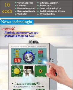 Techrebal ZESTAW SPAWARKA ZGRZEWARKA IMPULSOWA SUNKKO 709AD+ 10