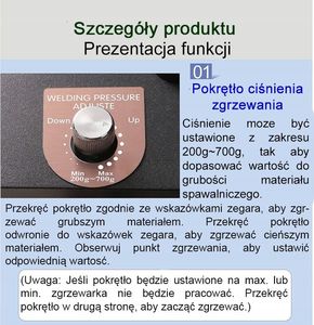 Techrebal ZESTAW SPAWARKA ZGRZEWARKA IMPULSOWA SUNKKO 737G 12