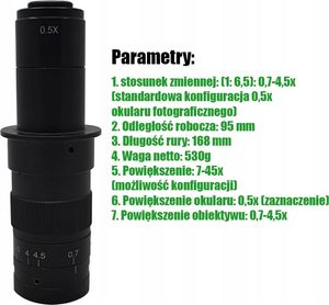 Mikroskop Techrebal MIKROSKOP INSPEKCYJNY DO SERWISU KAMERA 22MP BAZA 5