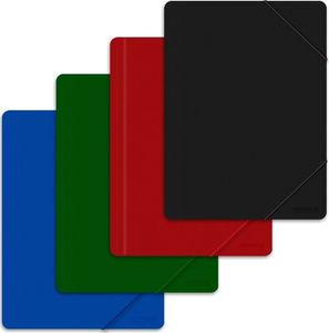 Office Products Teczka z gumką OFFICE PRODUCTS, A4, PP, 500mikr., 3-skrz., niebieska 2