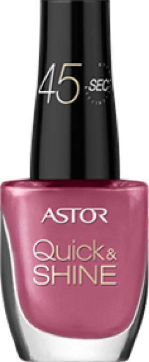 Astor  Quick & Shine Nail Polish W 8ml 204 Life In Pink 1