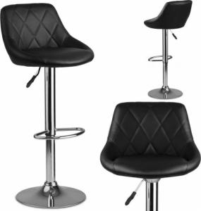 Sofotel Hoker barowy z oparciem Nerra czarny - 2 sztuki 9