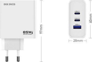 Ładowarka Dux Ducis C90 1x USB-A 2x USB-C 3 A (6934913049150) 13