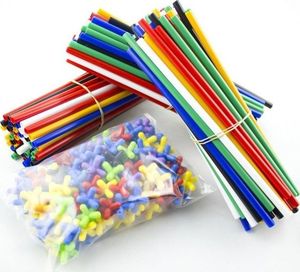 4M Klocki BAMP Konstrukcyjne Przestrzenne 1000 Elem. Słomki konstrukcyjne 1000 elementów Bamp 14