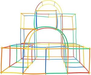 4M Klocki BAMP Konstrukcyjne Przestrzenne 1000 Elem. Słomki konstrukcyjne 1000 elementów Bamp 18