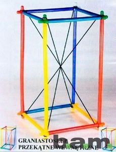 4M Klocki BAMP Konstrukcyjne Przestrzenne 1000 Elem. Słomki konstrukcyjne 1000 elementów Bamp 3