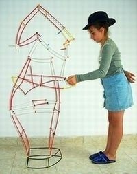 4M Klocki BAMP Konstrukcyjne Przestrzenne 1000 Elem. Słomki konstrukcyjne 1000 elementów Bamp 4