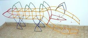 4M Klocki BAMP Konstrukcyjne Przestrzenne 1000 Elem. Słomki konstrukcyjne 1000 elementów Bamp 5