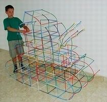 4M Klocki BAMP Konstrukcyjne Przestrzenne 1000 Elem. Słomki konstrukcyjne 1000 elementów Bamp 7