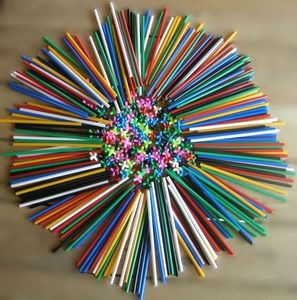 4M Klocki BAMP Konstrukcyjne Przestrzenne 1000 Elem. Słomki konstrukcyjne 1000 elementów Bamp 10