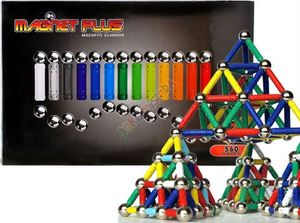 Alter Klocki Magnetyczne MAGNASTIX 560 + tablic MAGNASTIC 1