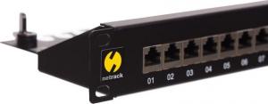 NetRack Patch panel 19" 24-porty Kat. 6A FTP (104-19) 2
