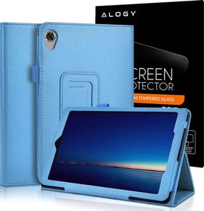 Etui na tablet Alogy Etui Stand Cover Alogy stojak do Lenovo Tab M8 TB-8505 Niebieskie + Szkło 1