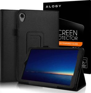 Etui na tablet Alogy Etui Stand Cover Alogy stojak do Lenovo Tab M8 TB-8505 Czarne + Szkło 1