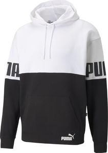 Puma Bluza z kapturem męska Puma Core Power Color Block biała 84610302 XL 1