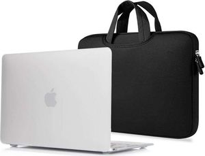 Etui Alogy Etui Alogy Hard Case mat mleczne + torba neopren czarny do MacBook Air 2018 13 1