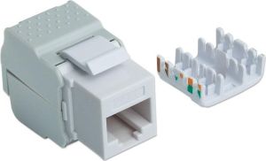 Intellinet Network Solutions Beznarzędziowy moduł Keystone, Cat.6 UTP, RJ45, Biały (167062) 2