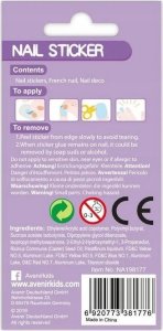 Avenir Naklejki na paznokcie - Kwiat brokat 6