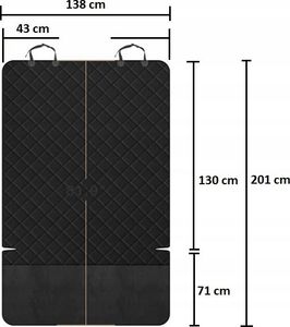 Wobell Mata Ochronna Pokrowiec Do Samochodu Auta do Bagażnika Xl dla Psa 12
