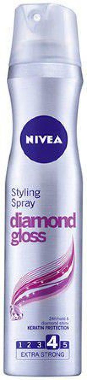 Nivea Diamond Gloss Styling Spray Lakier do włosów 250ml 1
