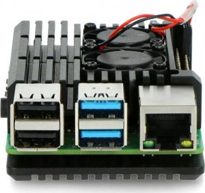 JustPi Obudowa z dwoma wentylatorami Raspberry Pi 4B  (LT-4B02) 4