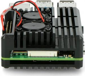 JustPi Obudowa z dwoma wentylatorami Raspberry Pi 4B  (LT-4B02) 5