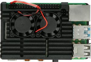 JustPi Obudowa z dwoma wentylatorami Raspberry Pi 4B  (LT-4B02) 6