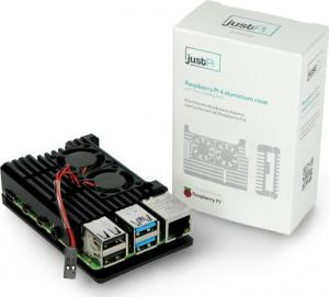 JustPi Obudowa z dwoma wentylatorami Raspberry Pi 4B  (LT-4B02) 9