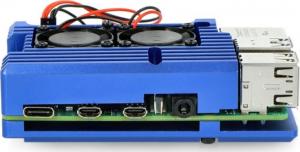 JustPi Obudowa z dwoma wentylatorami Raspberry Pi 4B (ODS-15888) 2