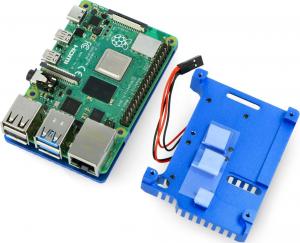 JustPi Obudowa z dwoma wentylatorami Raspberry Pi 4B (ODS-15888) 3
