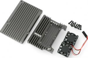 JustPi Obudowa z dwoma wentylatorami Raspberry Pi 4B (DNG-16012) 5