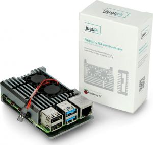 JustPi Obudowa z dwoma wentylatorami Raspberry Pi 4B (DNG-16012) 6