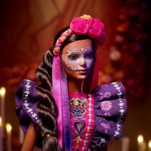 Lalka Barbie Mattel kolekcjonerska Dia De Muertos 2022 HBY09 + Signature DIA DE MUERTOS 2022 ken HBY10 6