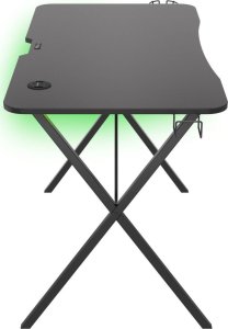 Biurko Genesis Holm 200 RGB Czarne 113 cmx60 cm + Nitro 770 Czarno-czerwony (NFG-0751) 5