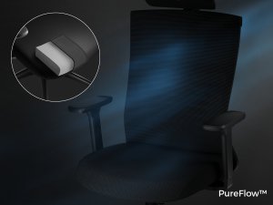 Biurko Genesis Holm 300 RGB Czarne 120 cmx60 cm + ASTAT 200 G2 Czarny (NFG-1943) 23