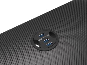 Biurko Genesis Holm 200 RGB Czarne 113 cmx60 cm + ASTAT 200 G2 Czarny (NFG-1943) 7