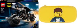 LEGO DC Batman Figurka Batmana™ do zbudowania i batcykl (76273) + piórnik Lego 13