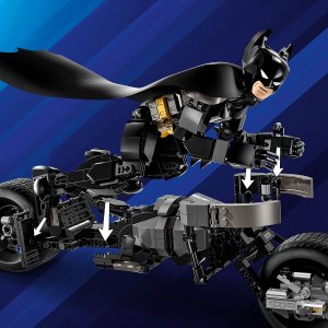 LEGO DC Batman Figurka Batmana™ do zbudowania i batcykl (76273) + piórnik Lego 18