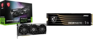 Karta graficzna MSI GeForce RTX 4070 Ti SUPER 16G GAMING X SLIM + Spatium M480 Pro 1TB M.2 2280 PCI-E x4 Gen4 NVMe 1