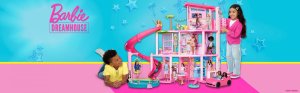 Mattel Dreamhouse Dom Marzeń (2023) (HMX10) + lalka Margot Robbie jako Barbie (różowa sukienka) HPJ96 13