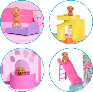Mattel Dreamhouse Dom Marzeń (2023) (HMX10) + lalka Margot Robbie jako Barbie (różowa sukienka) HPJ96 3