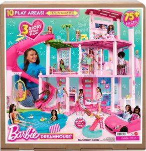 Mattel Dreamhouse Dom Marzeń (2023) (HMX10) + lalka Margot Robbie jako Barbie (różowa sukienka) HPJ96 7