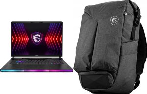 Laptop MSI Laptop MSI Raider GE68 HX 14VHG-408PL i9-14900HX / 32 GB / 2 TB / W11 / RTX 4080 / 120 Hz + Plecak MSI Air Rucksack 16" 1