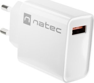Ładowarka Natec Ribera 1x USB-A 3 A (NUC-2057) + Kabel USB-A - Lightning 1 m Biały 2