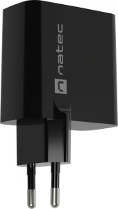 Ładowarka Natec Ribera 1x USB-A 1x USB-C 3 A (NUC-2143) + Kabel USB-C - USB-C 1 m Czarny 3