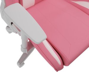 Biurko Genesis Holm 320 RGB Białe 120 cmx60 cm + Fotel Nitro 710 różowo-biały 13