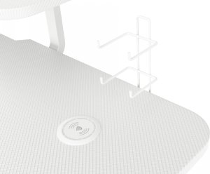 Biurko Genesis Holm 320 RGB Białe 120 cmx60 cm + Fotel Nitro 710 różowo-biały 7